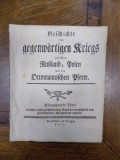 Istoria razboiului dintre Rusia, Polonia si Inalta Poarta, Cartea 13, Leipzig 1772