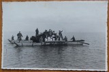 Cumpara ieftin Fotografie originala militara, Soldati romani navigand pe Limanul Nistrului, 1941