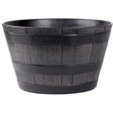 Cumpara ieftin Ghiveci flori Strend Pro, aspect lemn natural, 39x28 cm, UV stabil