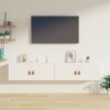 VidaXL Dulapuri de perete 2 buc., alb, 80x30x30 cm lemn masiv de pin 818378
