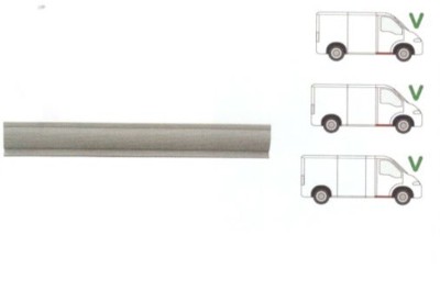 Prag Citroen Jumper , Fiat Ducato, Peugeot Boxer 1994-2006 partea dreapta, prag din metal foto