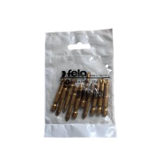 Set 10 biti Felo, seria TiN Plus profil Pozidrive, E6.3, PZ2, 50mm foto
