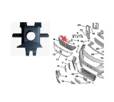 Elemente montaj camera Fata Peugeot 3008, 10.2016- partea Exterioara, Fata, Aftermarket