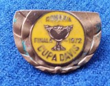 Insigna sport Tenis - CUPA DAVIS - FINALA 1972, varianta alama - culoare galben