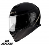 Cumpara ieftin Casca integrala pentru scuter - motocicleta Axxis model Eagle SV A1 negru lucios (ochelari soare integrati) XL (61/62cm)