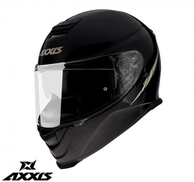 Casca integrala pentru scuter - motocicleta Axxis model Eagle SV A1 negru lucios (ochelari soare integrati) XL (61/62cm) foto