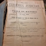 Curierul judiciar - Anul XXXIV Tabla de Materii pe anul 1925