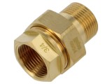 Conector dublu plat tată-mamă cu garnitură GEBO 331-5BR - Termo&icirc;mbinare eficientă