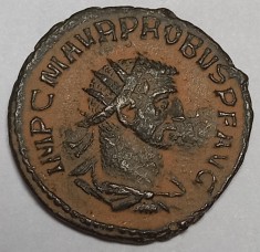 Probus (276-282 d.Hr.) , AE Antoninian, Clementia Temp, monetaria Antiochia. foto