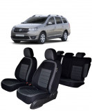 Cumpara ieftin Set Huse scaune DACIA LOGAN MCV 5 LOCURI AUTENTIC 2013-2020 (bancheta fractionata), Umbrella