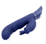 Vibrator Electric pentru Clitoris si Punctul G - Stimulator Tip Iepure pentru Femei, Impermeabil, cu 10 Viteze de Vibratie si 2 Motoare, Dimensiuni 24