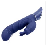 Vibrator Electric pentru Clitoris si Punctul G - Stimulator Tip Iepure pentru Femei, Impermeabil, cu 10 Viteze de Vibratie si 2 Motoare, Dimensiuni 24