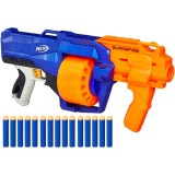 Blaster Nerf N-Strike Surgefire cu 15 proiectile, Hasbro