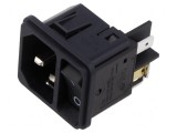 Conector alimentare AC 15A 250VAC IEC 60320 DC11 soclu tată