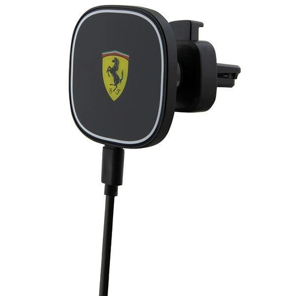 &Icirc;ncărcător auto Ferrari MagSafe inductiv de 15 W pentru grilă - negru