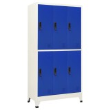 Cumpara ieftin Fiset, gri si albastru, 90x45x180 cm, otel