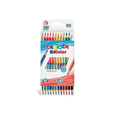 Creioane color Carioca Bi-Color 12/set foto