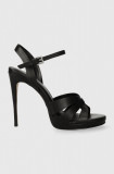 Aldo sandale de piele AFAONI culoarea negru