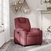 VidaXL Fotoliu rabatabil, roșu vin, material textil 372368