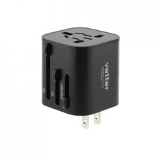 Adaptor Priza World Travel Adapter Lite Charger USA UK EU AU Vetter foto