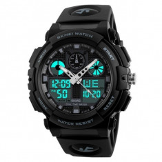 Ceas Barbatesc SKMEI CS880, curea silicon, digital watch, functie cronometru, alarma foto