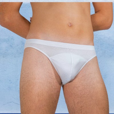 Chilot Clasic Bărbați din Bumbac și Elastan, cu Elastic Ascuns - L - Alb foto