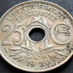 Moneda istorica 25 CENTIMES - FRANTA, anul 1920 * cod 4160