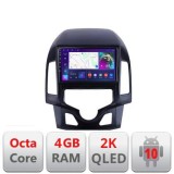 Navigatie HHyundai I30 2009-2012 clima automata C-i30automatic Android Octa Core Ecran 2K QLED GPS 4G 4+32GB 360 KIT-i30automatic+EDT-E409-2K CarStore