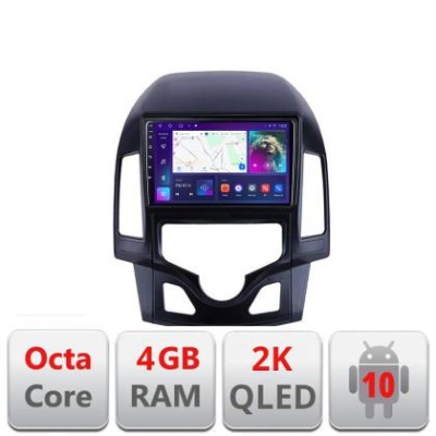 Navigatie HHyundai I30 2009-2012 clima automata C-i30automatic Android Octa Core Ecran 2K QLED GPS 4G 4+32GB 360 KIT-i30automatic+EDT-E409-2K CarStore foto