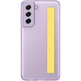 Husa de protectie Samsung Clear Strap Cover pentru Galaxy S21 FE 5G, Lavender