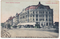 #2399- Romania, Temesvar, Timisoara carte postala circulata 1913: Palatul Loyd foto