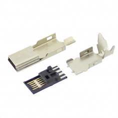 Conector mini USB B, tata, pe cablu, 5 pini, Keystone - 004389 foto