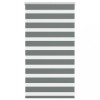 VidaXL Jaluzea tip zebra gri &icirc;nchis lățime țesătură 80,9 cm poliester
