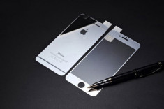 Folie protectie din sticla pentru Iphone 7/8, full cover, argintiu foto
