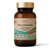 Colagen Duo &ndash; Colagen din pește + Colagen de tip I și III, 60 de capsule &ndash; UNUVI