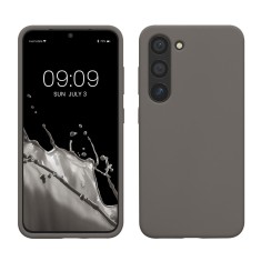 Husa Kwmobile pentru Samsung Galaxy S23, Gri, Silicon, KWM000017WB041C foto