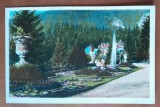 Carte postala, Sinaia, Parcul Castelului Peles, perioada interbelica