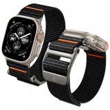 Curea Spigen DuraPro Flex pentru Apple Watch 49mm / 46mm / 45mm / 44mm Series, Neagra Portocalie AMP05981