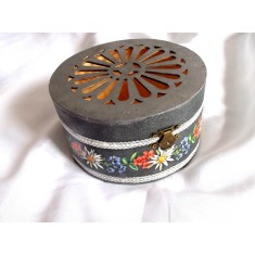 Cutie din lemn cu floare de colt&nbsp; 40254