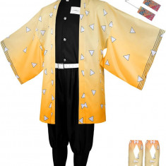 Tanjirou Zenitsu Costum Cosplay Japonez Anime Kimono Costum Halloween