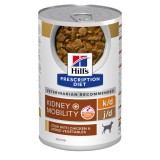 Hill's Prescription Diet Canine k/d+ Kidney Mobility, hrana umeda caini cu afectiuni renale si articulare, 354g
