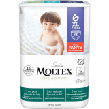 Moltex Pure &amp; Nature XL Size 6 scutece de unică folosință tip chiloțel 14+ kg 18 buc