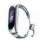 Replacment metal band bracelet strap for Xiaomi Mi Band 6 5 4 3 silver