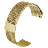 Cumpara ieftin Curea Milanese Loop, compatibila Samsung Galaxy Watch Active 2, telescoape QR, Auriu