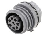 Conector Circular Soclu Mamă 7 PIN Alamă