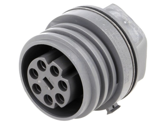 Conector circular mamă 7 pini IP68