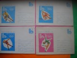 HOPCT PLIC LOT NR 39 - 4 PLICURI OLIMPIADA DE IARNA LAKE PLACED 1980 SUA- SPORT --ROMANIA