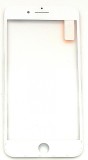 Geam cu Rama si OCA iPhone 8 Plus Alb - Sticla Ecran LCD, Componenta Display