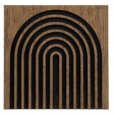 Suport Pahare, Model Rainbow, Material Lemn, Multicolor, Dimensiune 11x11 cm