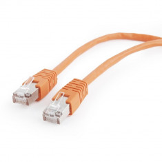 Cablu de retea patchcord rj45, cat,5e, ftp, 0,5m, orange foto